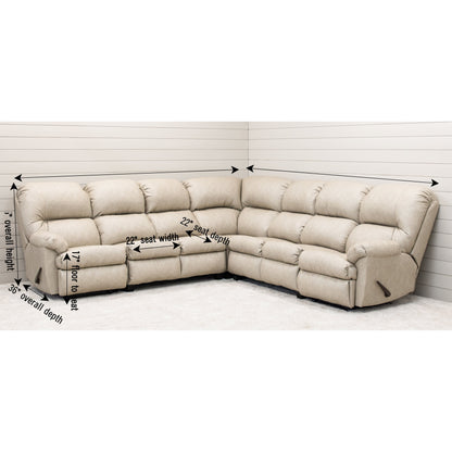 Montana Reclining Sectional - SHOWROOM MODEL