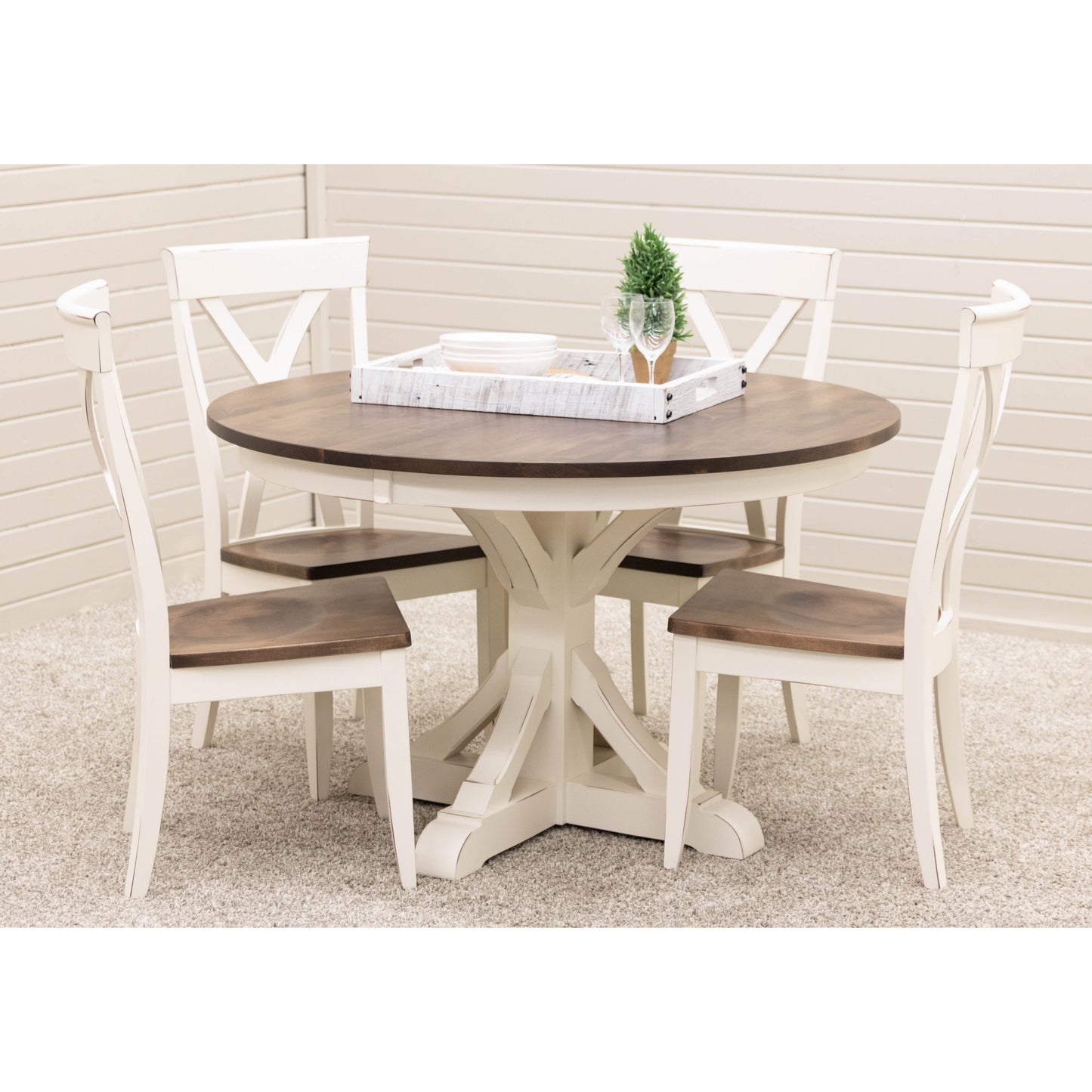 48" Round Newport Extending Dining Table - OVERSTOCK DISCOUNT