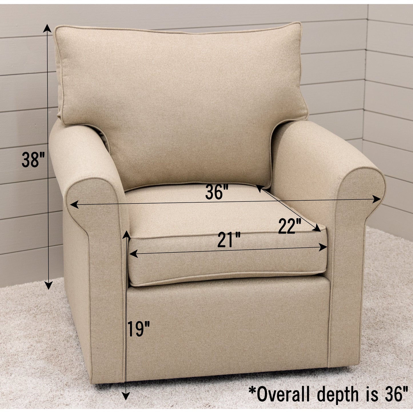 Newport Swivel Chair - SHOWROOM MODEL