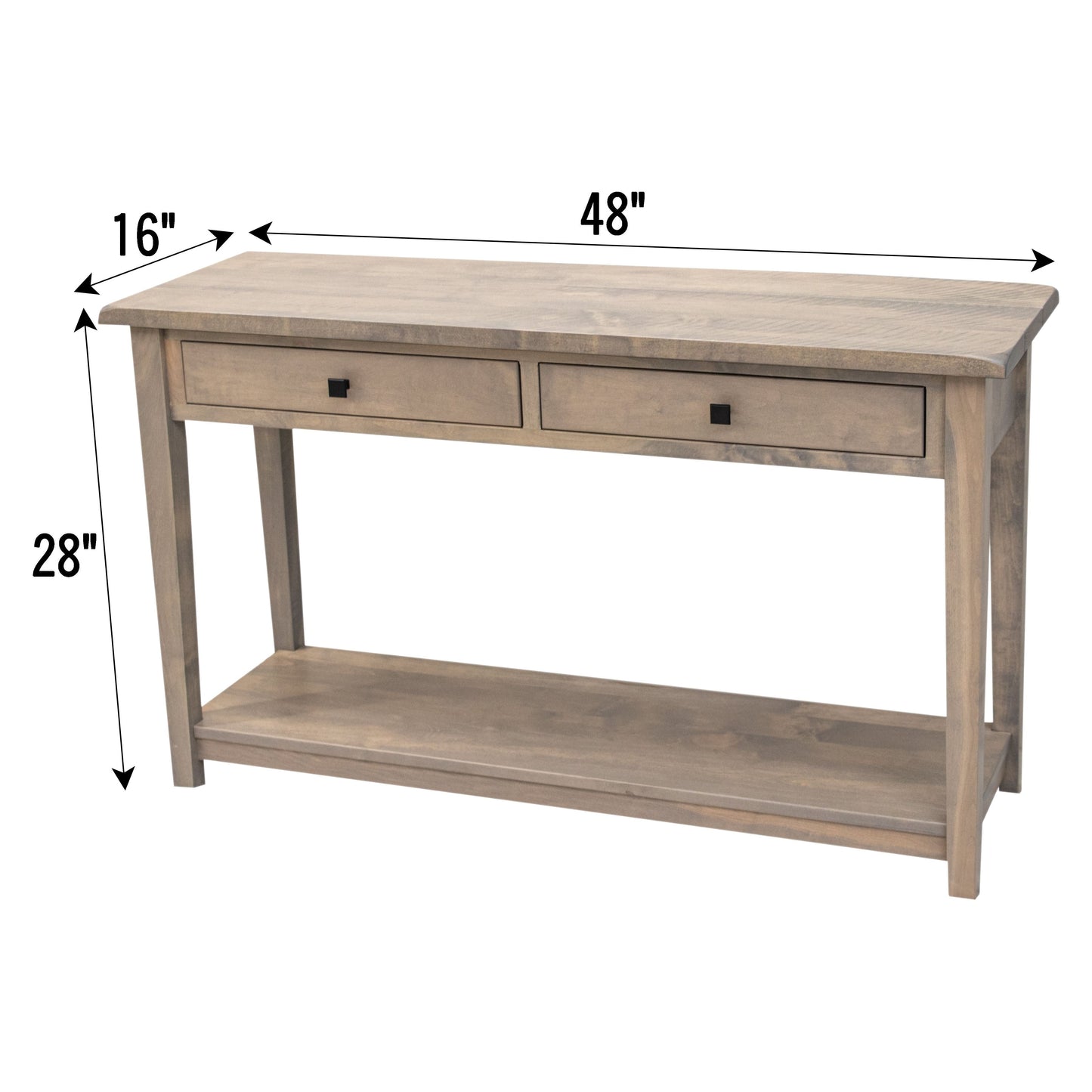 Riverton Rustic Open Sofa Table