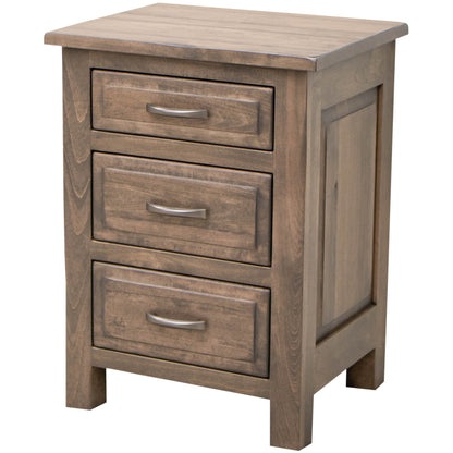 Savannah Rustic 3-Drawer Nightstand