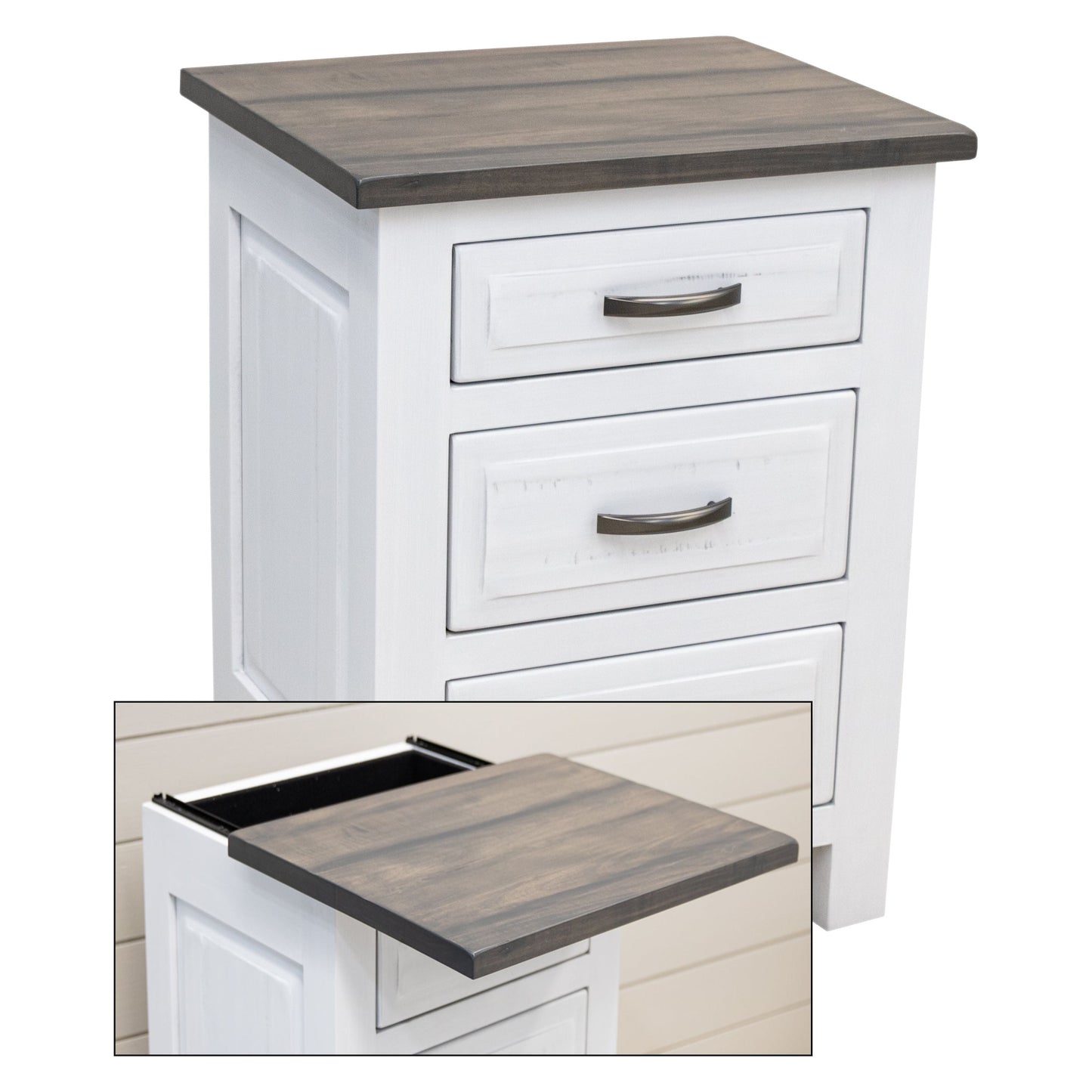 Savannah Rustic 3-Drawer Nightstand