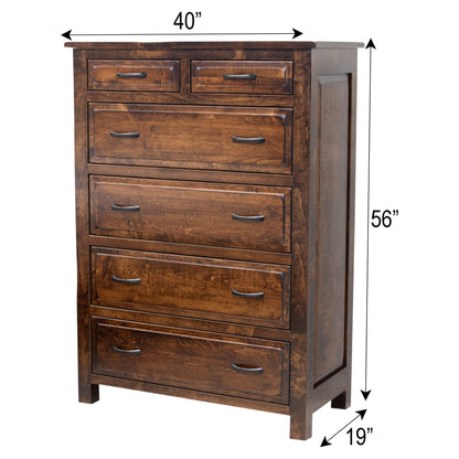 Savannah Rustic 6-Drawer Chest