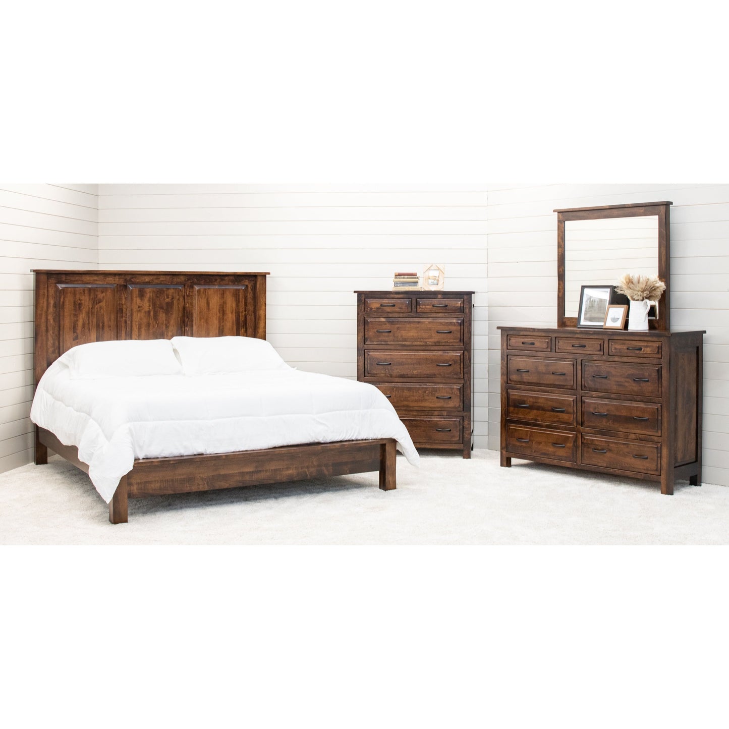 Savannah Rustic 9-Drawer Tall Dresser