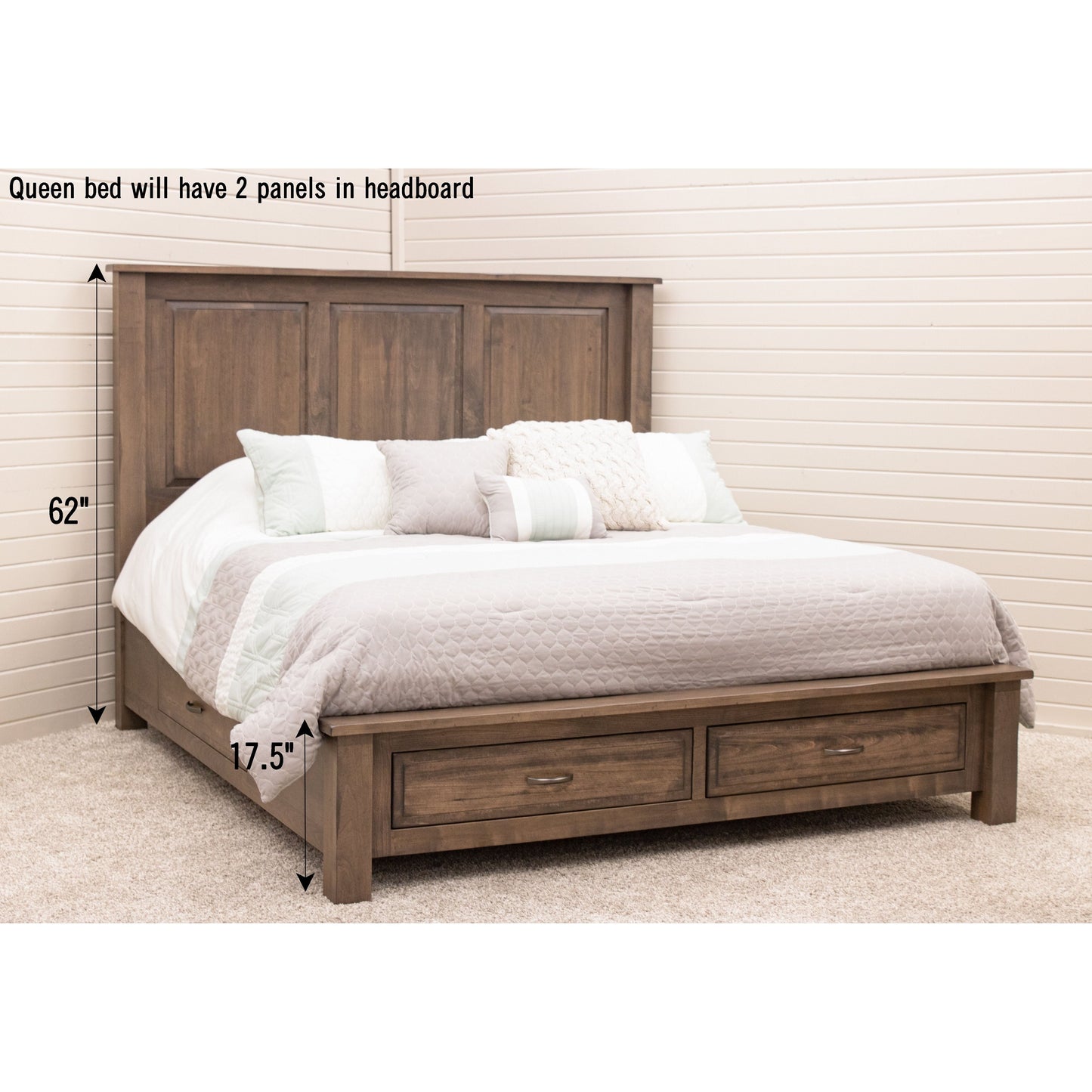 Savannah Rustic Storage Platform Bed