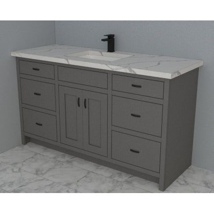 Shaker 60" Single Bowl Vanity