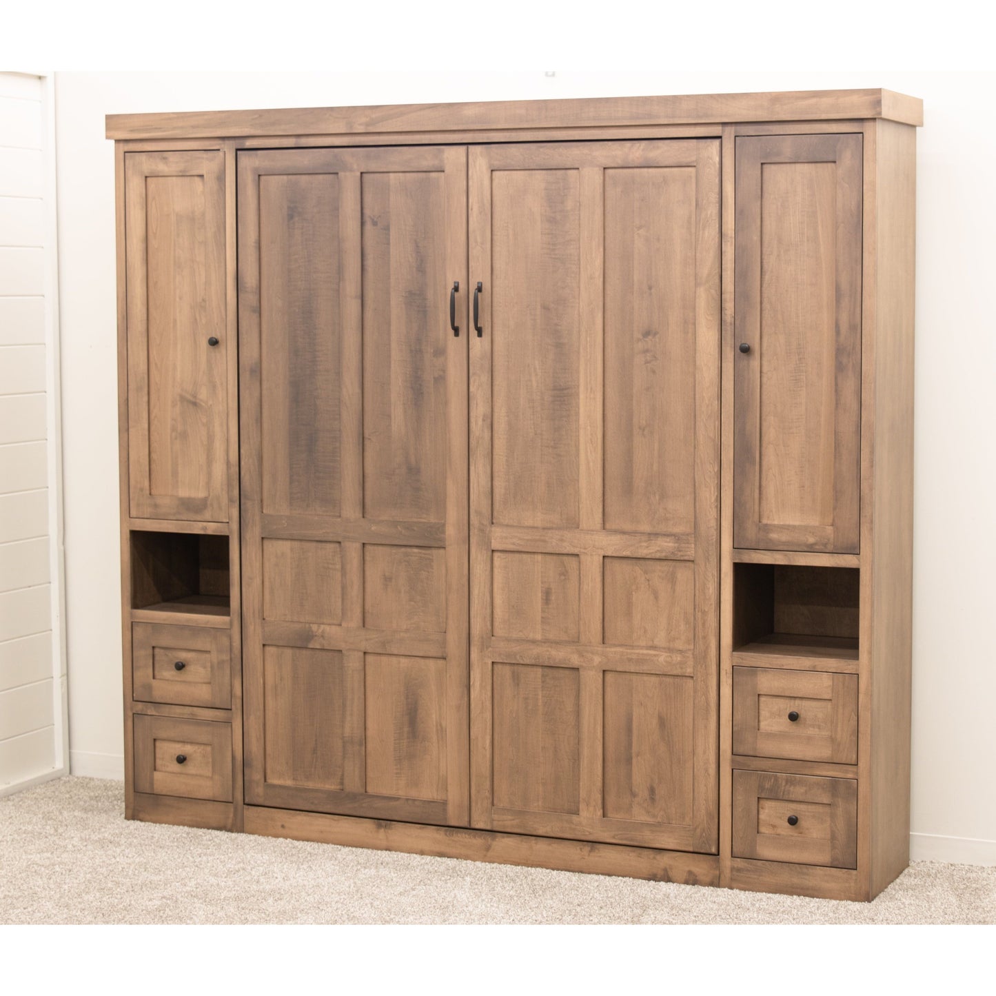 Sunset Hideaway Murphy Wall Bed with Bookcases