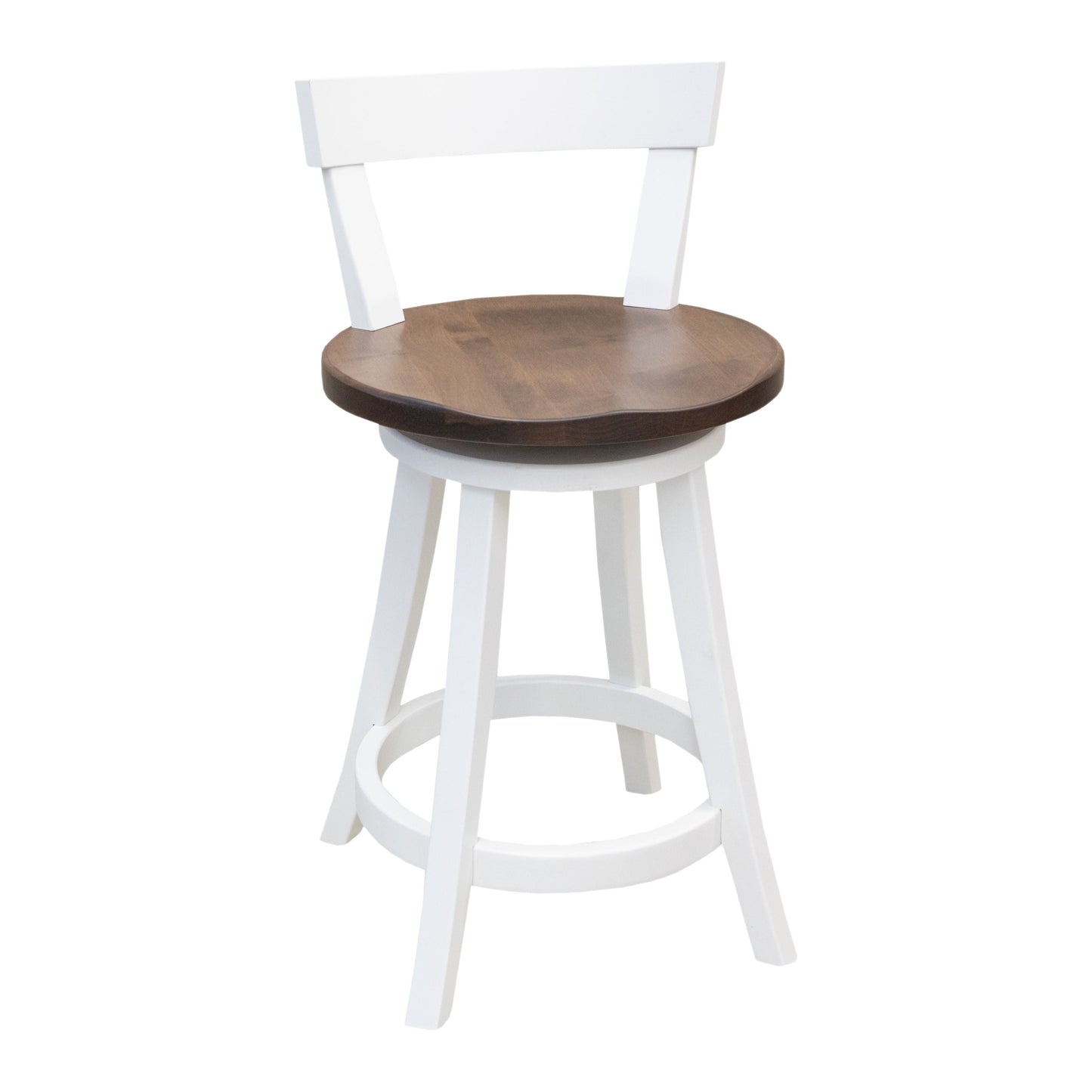 24" Turnstone Swivel Bar Chair with Wood Seat