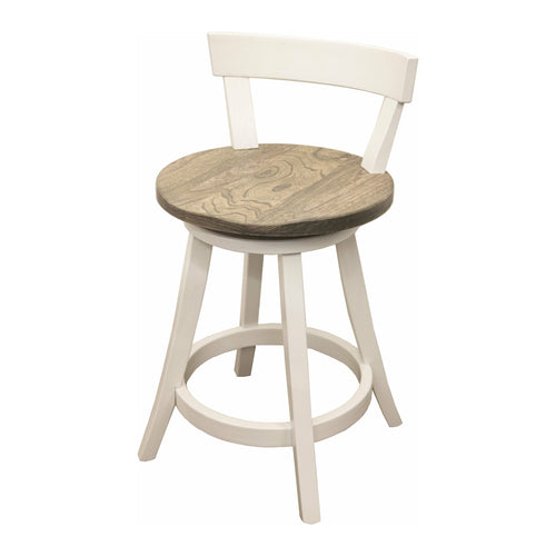 24" Turnstone Swivel Bar Chair with Wood Seat