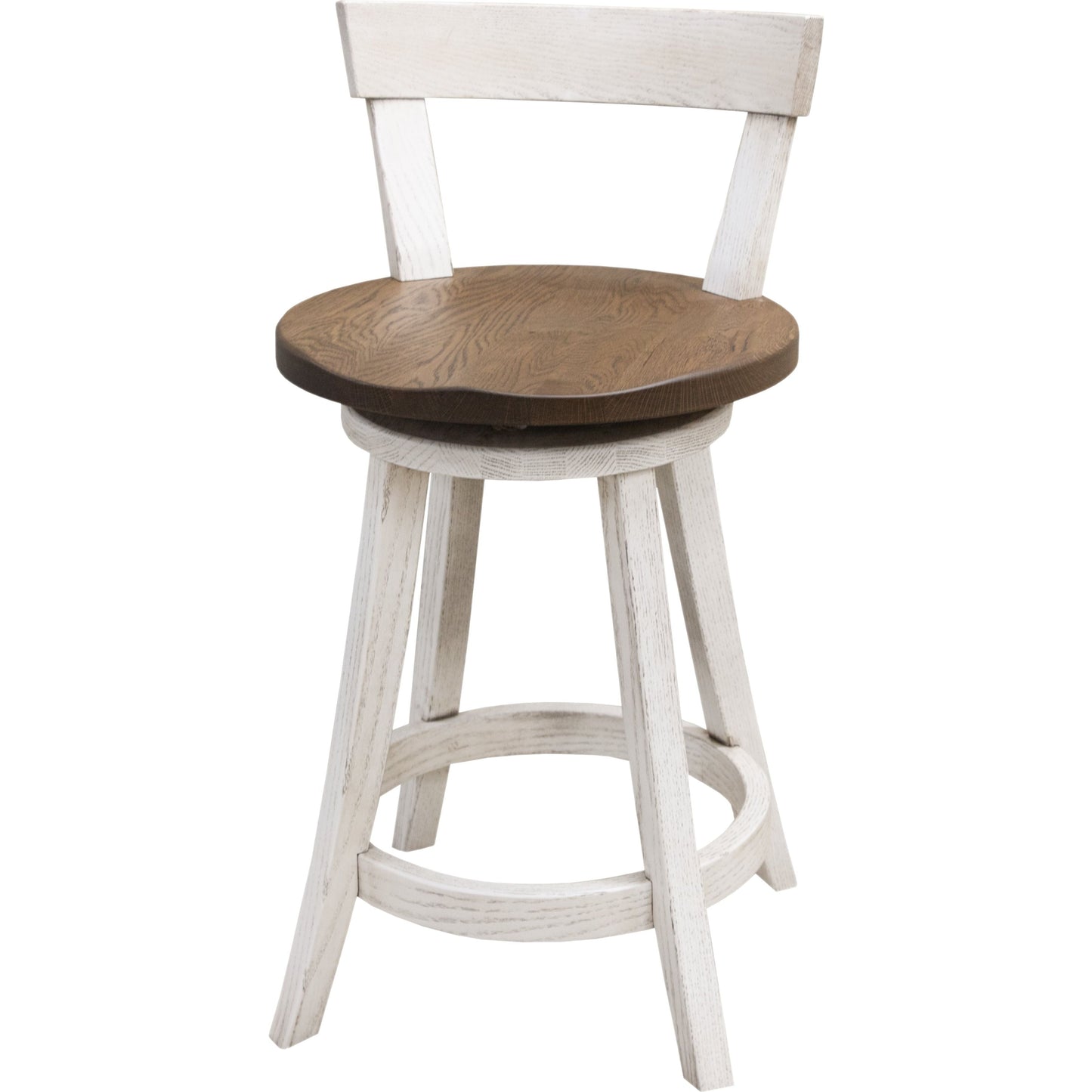 24" Turnstone Swivel Bar Chair with Wood Seat