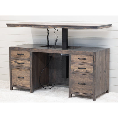 Weston Adjustable Standing Desk with Drawers